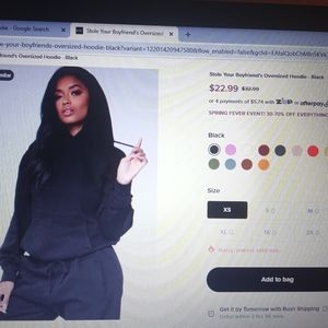 Black brand new fashion Nova hoodie